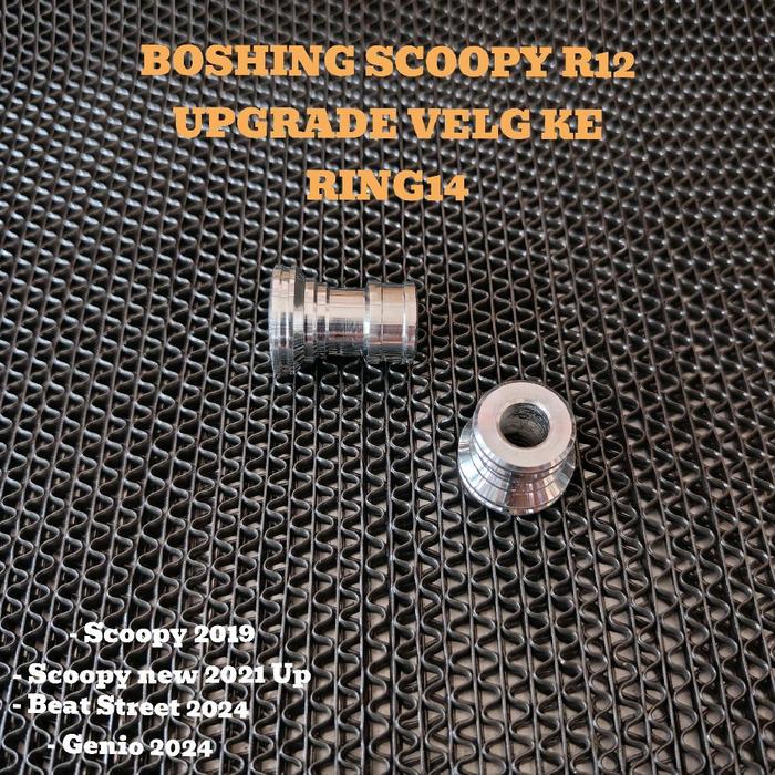 BOSHING AS RODA BOSHING RODA DEPAN SCOOPY RING12 UPGRADE KE VELG RING 14 DAN 17