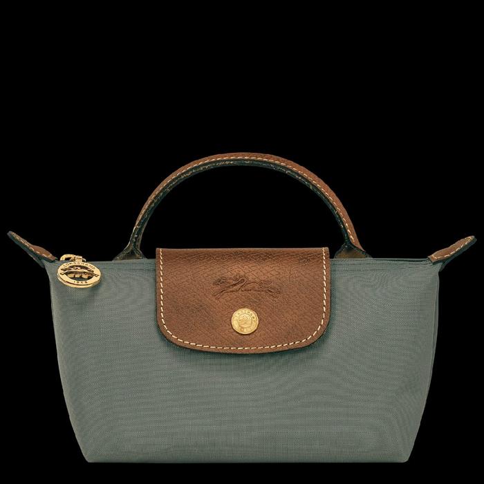 LC POUCH WITH HANDLE STEEL CANVAS