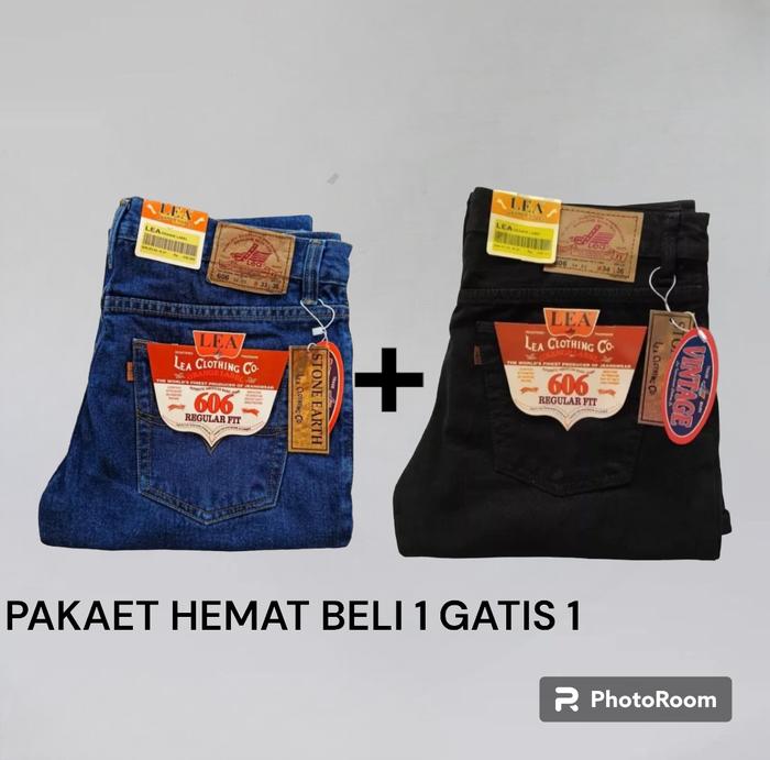 Paket Hemat Beli 1 Gratis 1 Standar LEA bandung Jeans Standar Lea bandung premium celana standar pri