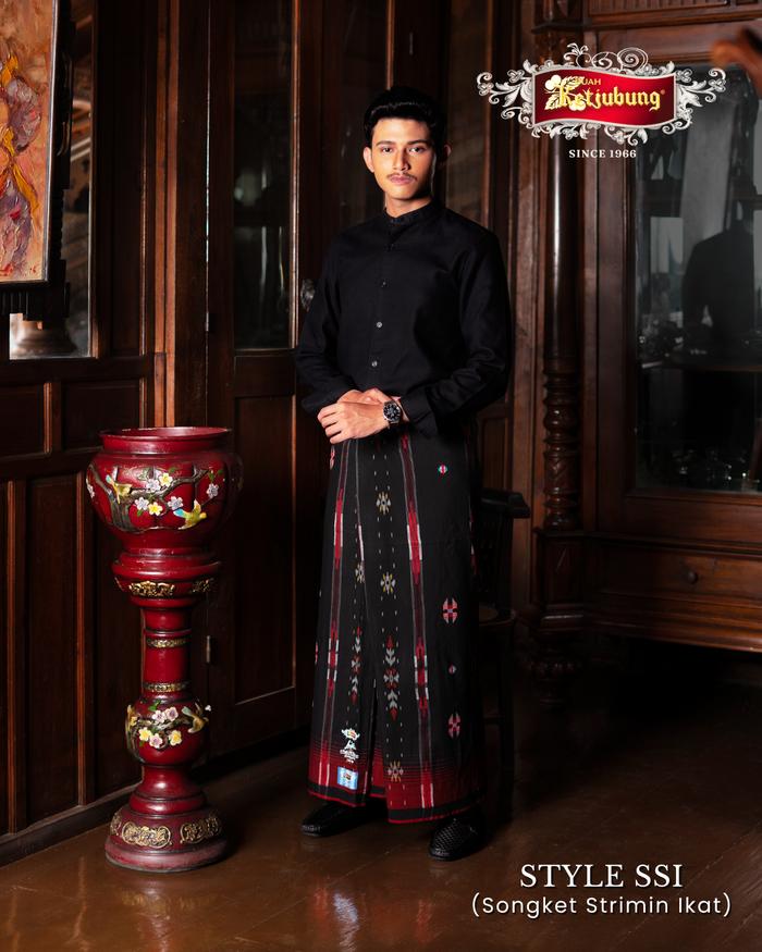 Sarung KETJUBUNG STYLE Motif SSI (Songket Strimin Ikat)
