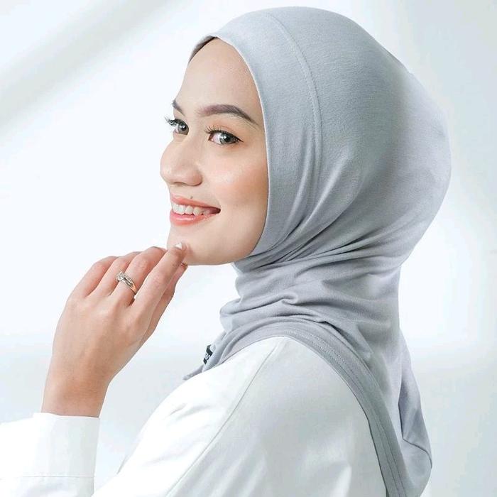 Ciput Ninja Malay Daleman Hijab Inner Non Resleting Kaos Bahan Spandex Jersey Kerudung Hitam Instan