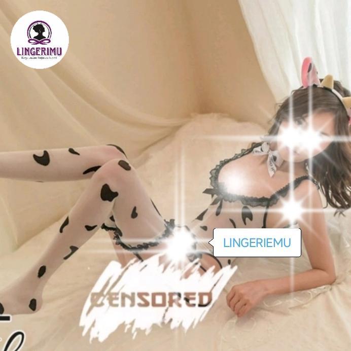 lingerie costume cow/ cosplay kostum wanita motif sapi