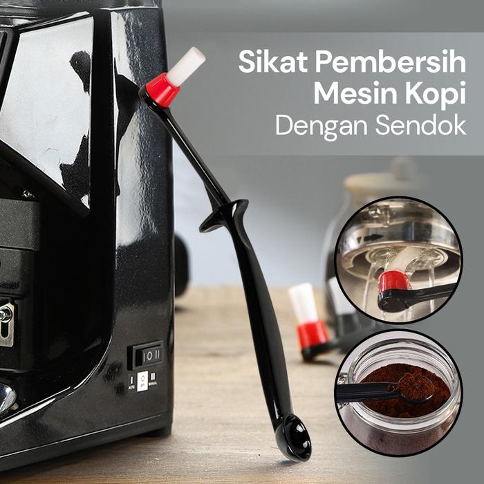 Mutiaramall - Sikat Mesin Kopi | Coffee Cleaning Brush | Alat Barista