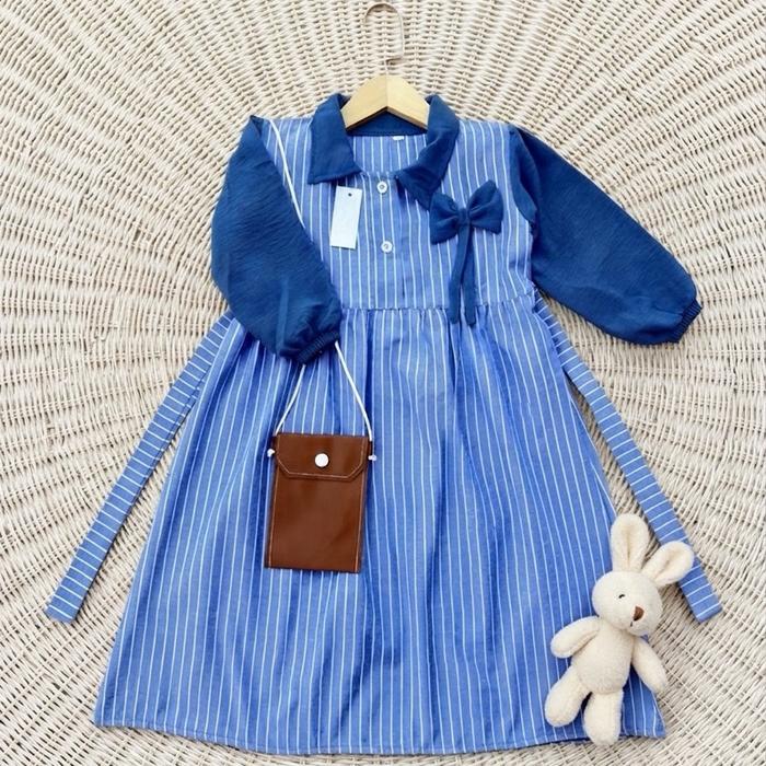 GAMIS ANAK PEREMPUAN 1-9 TAHUN FREE TAS MODEL GAMIS ANDINI