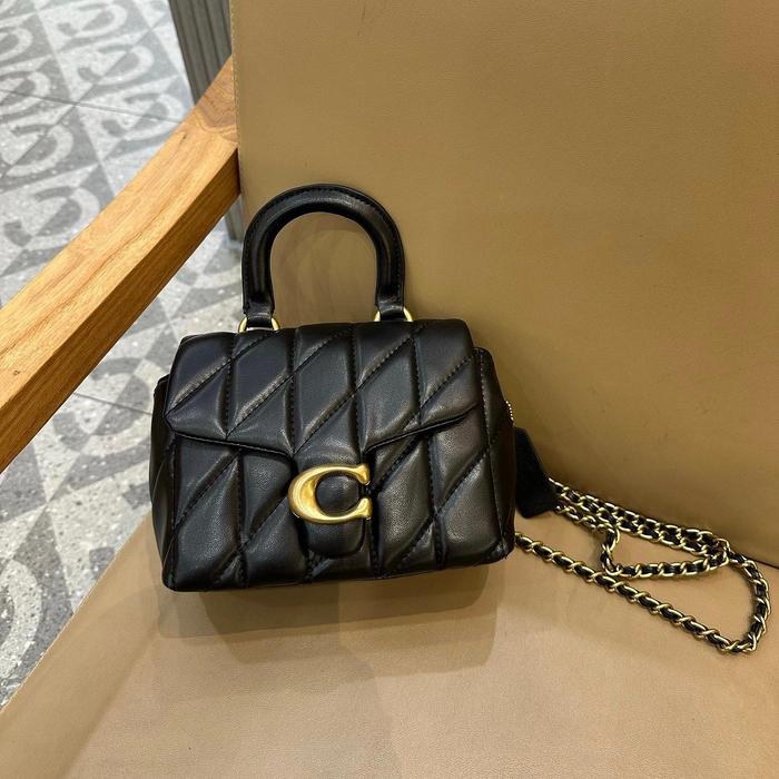 COACH Tabby Top Handle Quilting Crossbody Bag