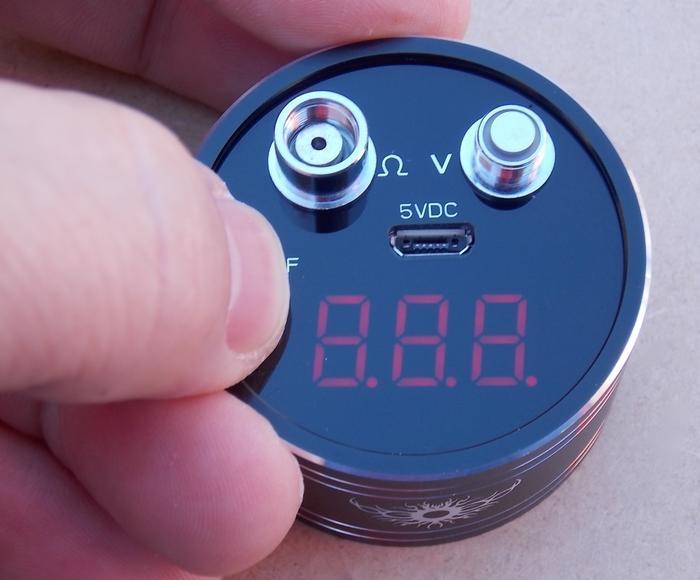 Efest Ultra Compact Ohm & Volt Meter Black Cartomizer and Atomizer