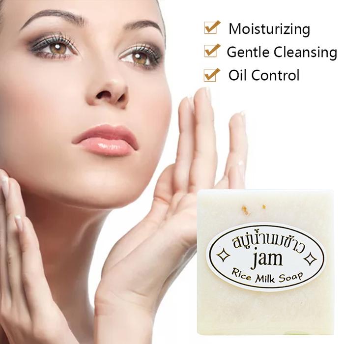 Thailand Rice Milk Soap Handmade 60g Moisturizing Lightening Brighten