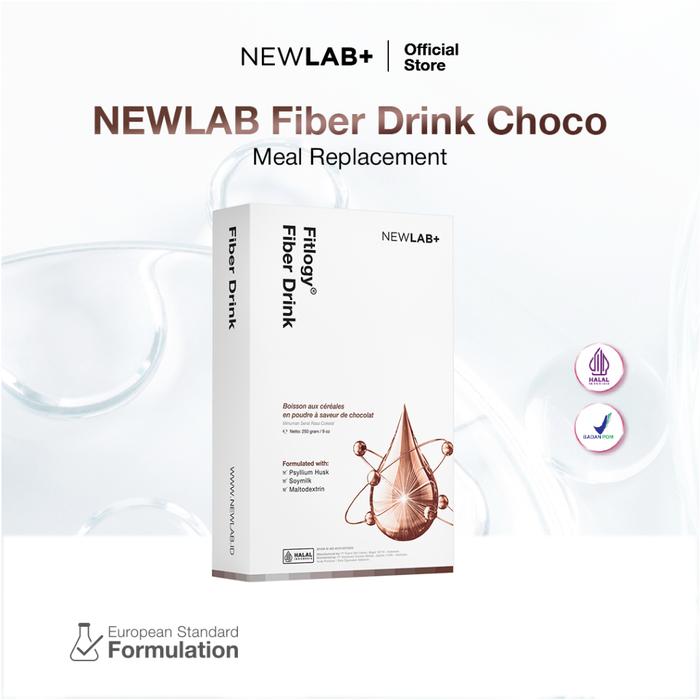 NEWLAB Fitlogy Choco Drink | Minuman Serbuk Rasa Susu Cokelat 250gr
