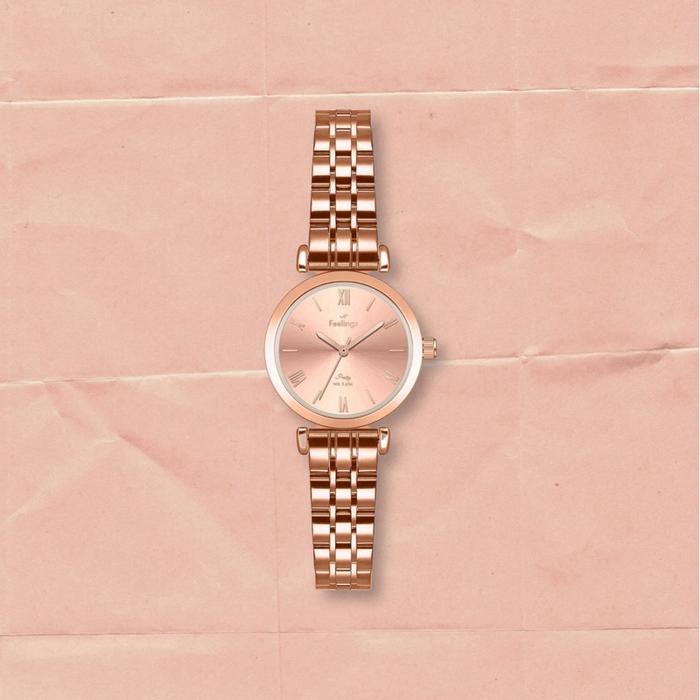Feelings Jam Tangan Wanita F9102 Mini Size Kecil Stainless Anti Air 3 ATM dengan Desain Elegan Mesin