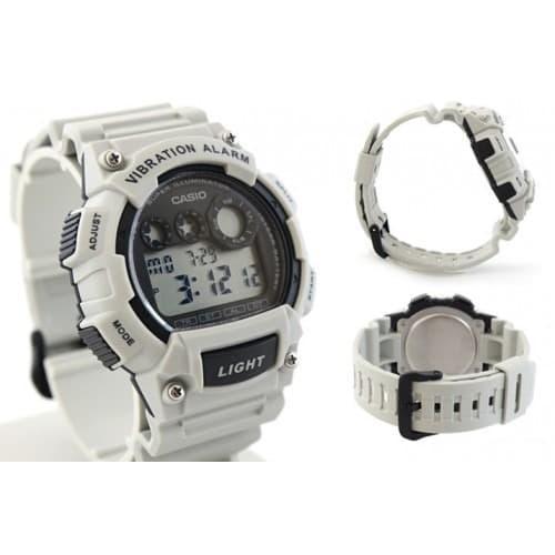 CASIO W-735H-8A2VDF - Jam Tangan Pria - Abuabu Putih W735H