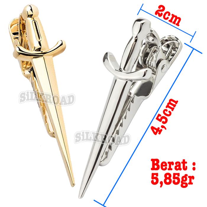 jepitan dasi Kemeja dasi Tieclip tie clip dagger belati paciotti