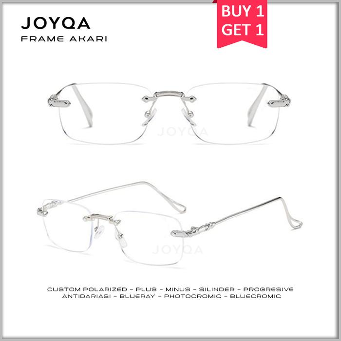 JOYQA | FRAME AKARI - Kacamata Afgan Kotak Trend Antiradiasi Sinar Biru Blueray Lensa Eyewear Glasse