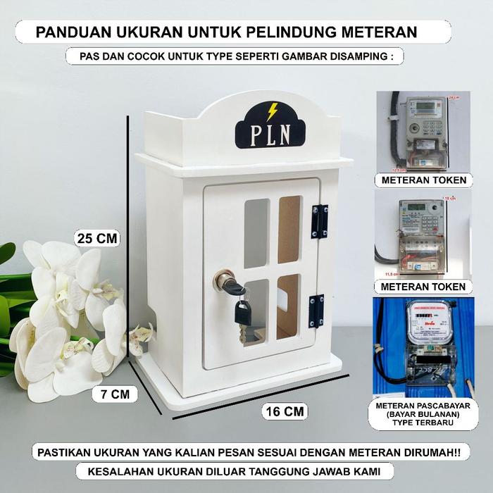 Box meteran listrik token/pulsa pakai kunci
