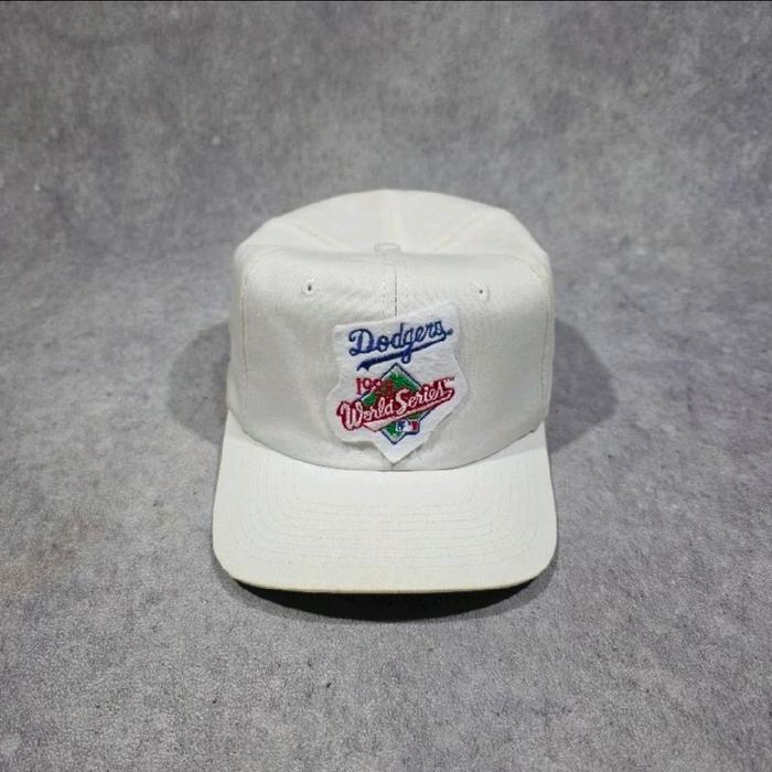 TOPI VINTAGE DODGERS 1988 WORLD SERIES SNAPBACK HATS BY TWINS BOSTON