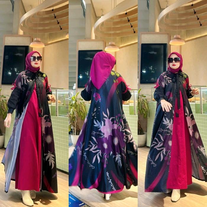 Abaya Azkia print by Calistha