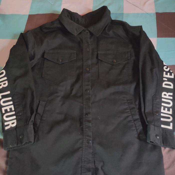jaket hitam coach frank stone