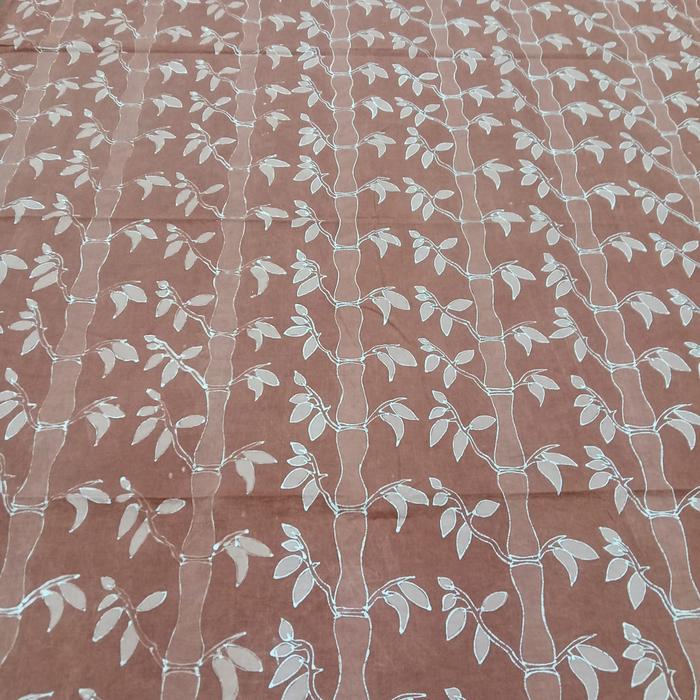 Kain Batik Tulis -naTan- Motif Bambu Khas Kota Bekasi Zat Warna Alam