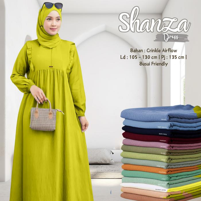GAMIS WANITA DEWASA CRINKLE AIRFLOW PREMIUM MODEL REMPEL DADA // GAMIS WANITA JUMBO