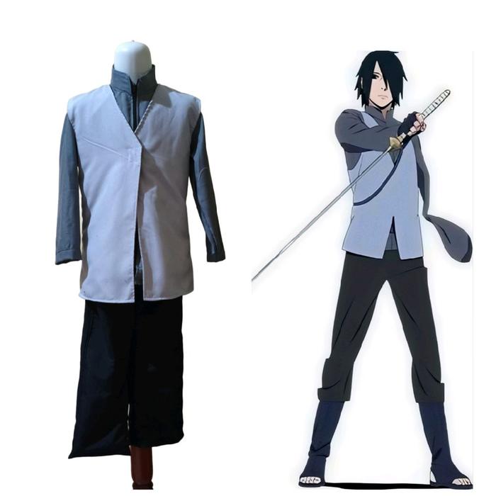 Kostum Baju Uchiha Sasuke Gaiden Anak-anak Fashion