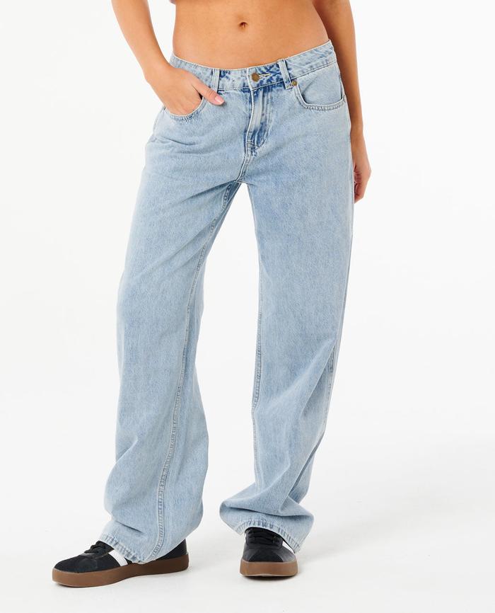 Rip Curl Women Aggie Relaxed Jeans - Vintage Blue