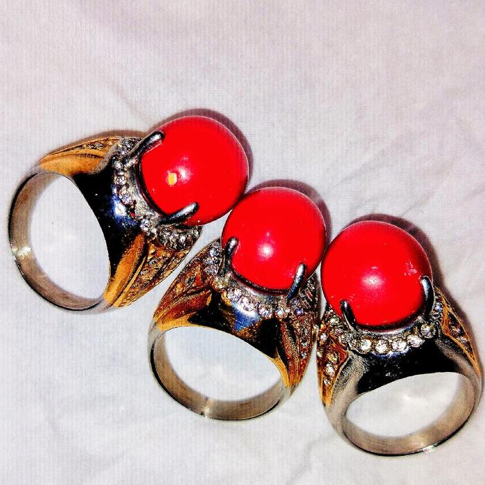 Cincin Menyala Ring Titanium Batu Menyala