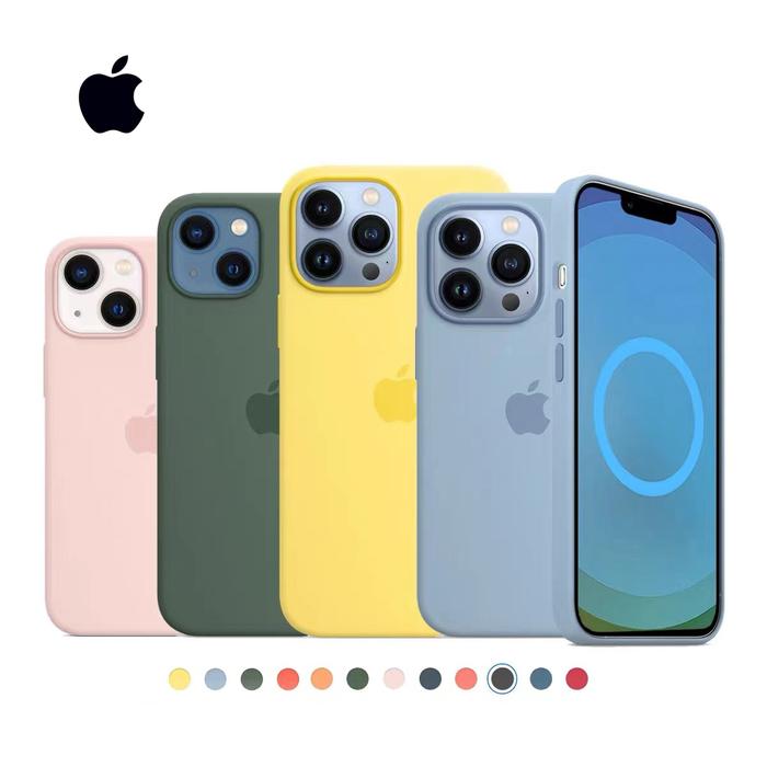 Original Apple Magsafe Liquid Silicone Magnetic Case For iPhone 12 13