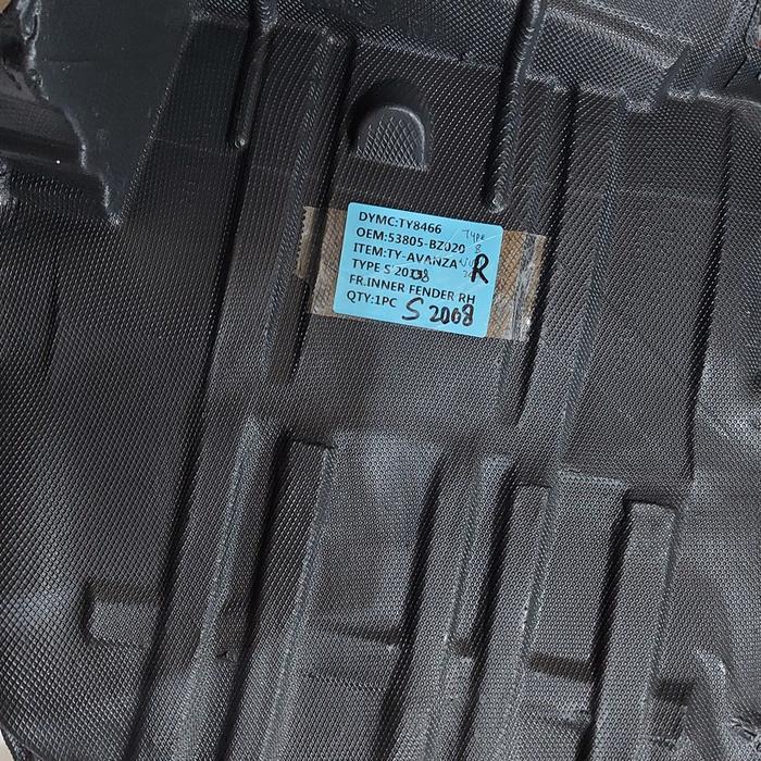 Avanza Vvti 1500Cc Type S 2008 2009 2010 2011 Liner Inner Fender