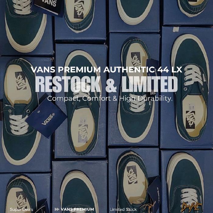 Vans Premium Authentic 44 LX Blue Original Official Store
