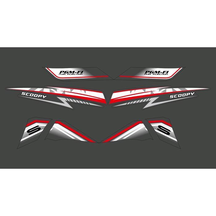 STRIPING TRANSPARAN SCOOPY NEW 2018-2020 SIMPLE CUSTOM OSEAN