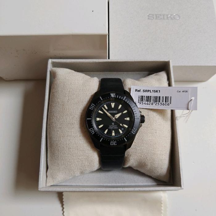 Seiko Prospex SRPL15K1 Diver Samurai Shog-Urai Black original bekas bagus normal semua siap pakai