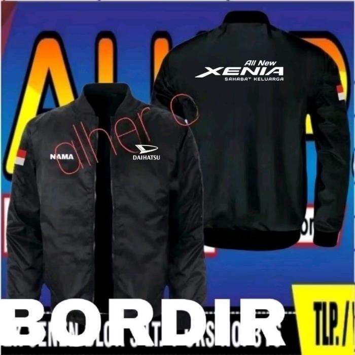 jaket Daihatsu Xenia jaket bomber Daihatsu Xenia jaket bordir Daihatsu Xenia jaket all new Xenia jak