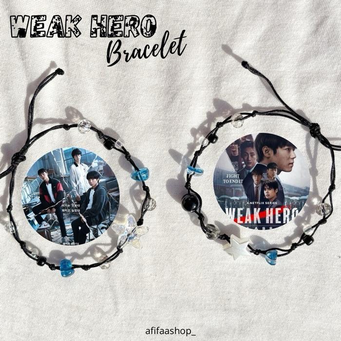 WEAK HERO CLASS BRACELET! Gelang Drakor - Weak Hero Class / Gelang tali Weak Hero Class / Gelang tal