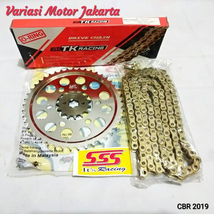 Gear Set Sss Cb150X/Cb150R Rante Tk Japan 428 Hpo O Ring #Gratisongkir