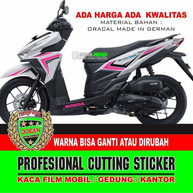 Cutting Sticker VARIO 125 VARIO 150 OLD PUTIH HITAM MERAH OSEAN