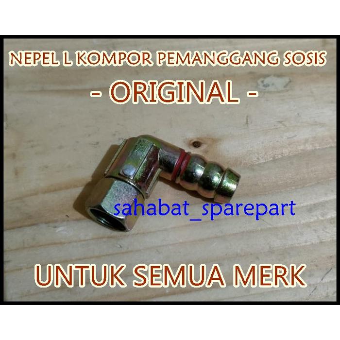 (Termurah) Nepel L Sambungan L Kompor Sosis Original