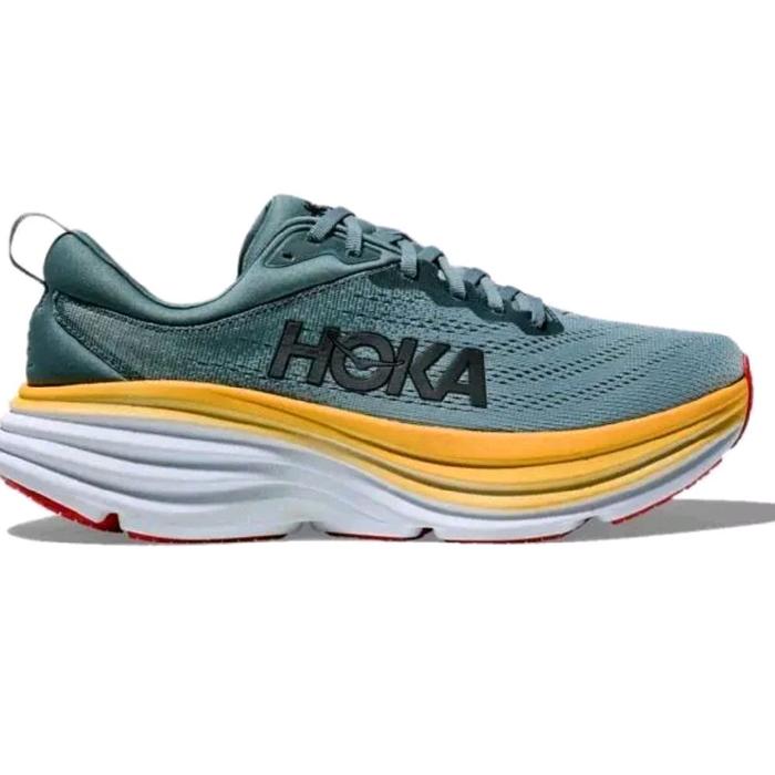 Sepatu Hoka Bondi 8 Grey Running Shoes outdoor Lari