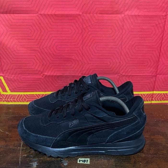 Sepatu second ori puma road rider black size 42