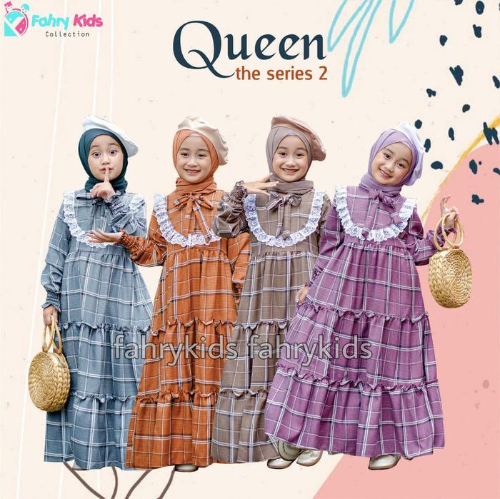 QUEEN FAHRYKIDS set gamis anak  queen viral