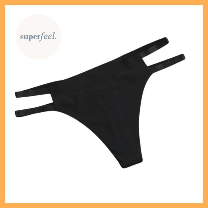 SFL CELANA DALAM WANITA THONG SEKSI PEREMPUAN SEXY TALI 2 SAMPING HOT G STRING SEAMLESS LINGERIE DIN