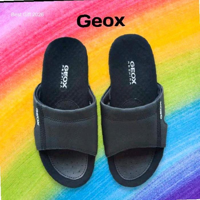 Sandal geox kulit , sandal selop geox , sandal slop geox , sandal kulit geox , sandal slip on pria ,