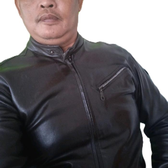 jaket kulit asli bekas seperti baru tdk pakai merk Pria Tebal