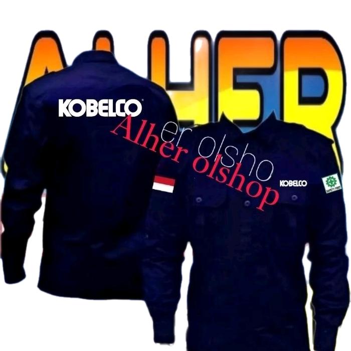 kemeja Kobelco baju Kobelco seragam Kobelco Pdh Kobelco Pdl Kobelco baju kerja Kobelco kemeja kerja 