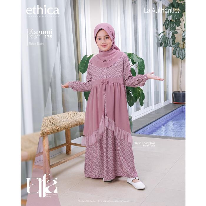 Safitiri Elfa 277 Rose Slate Ethica Original Gamis Dewasa Kagumi 278 Rose Slate Koko Dewasa Kahfi 28