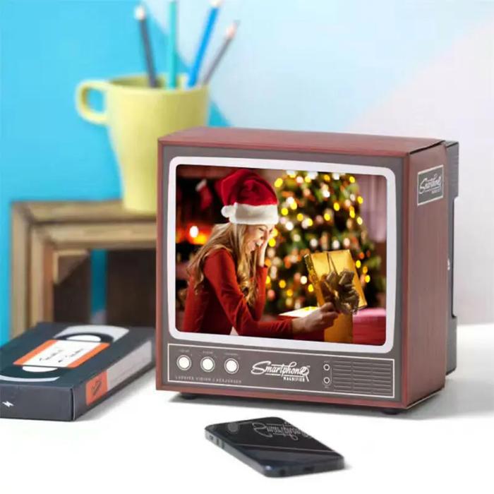 Pembesar layar Video ponsel Retro, alat pembesar TV kecil DIY,