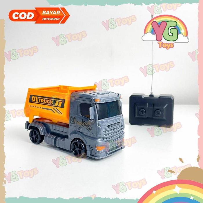 YGtoys Mainan Truck Remote Control Mobil Konstruksi Remote Control