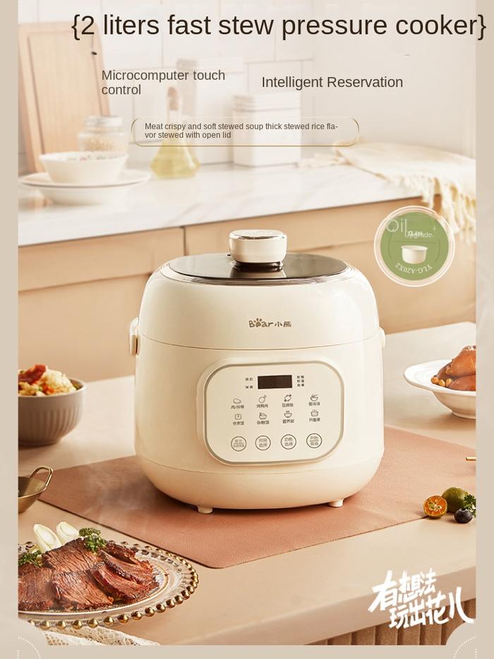 Bear 220V Mini Electric Pressure Cooker Kitchen Small Household