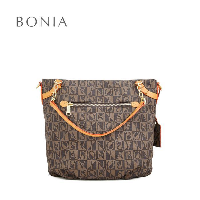 BONIA - MONOGRAM HOBO BAG