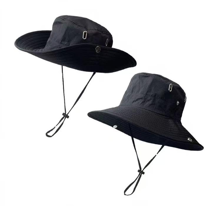 WANDER-FS003 Lipat Topi Sun Visor Rimba Gunung Pria Wanita Bahan Ripstop Polos Packable Outdoor Anti
