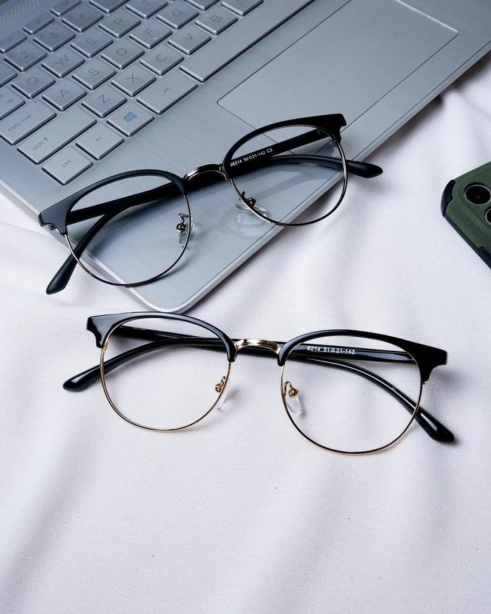 Kacamata Wanita Bluecromic Anti Radiasi Photocromic Lensa A-6214 - Eyewear, Glasses Blueray Frame Hi