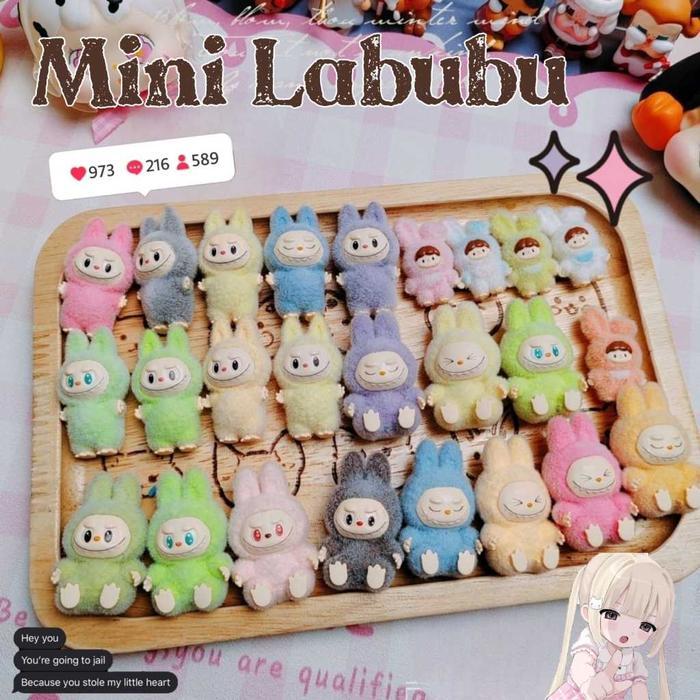 Boneka Labubu Mini Ready Stok Mini Labubu Doll